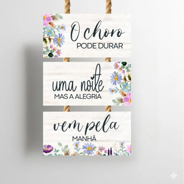 Placa de Parede para Sala, Quarto ou Entrada