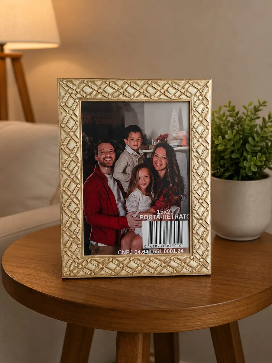 Porta retrato dourado