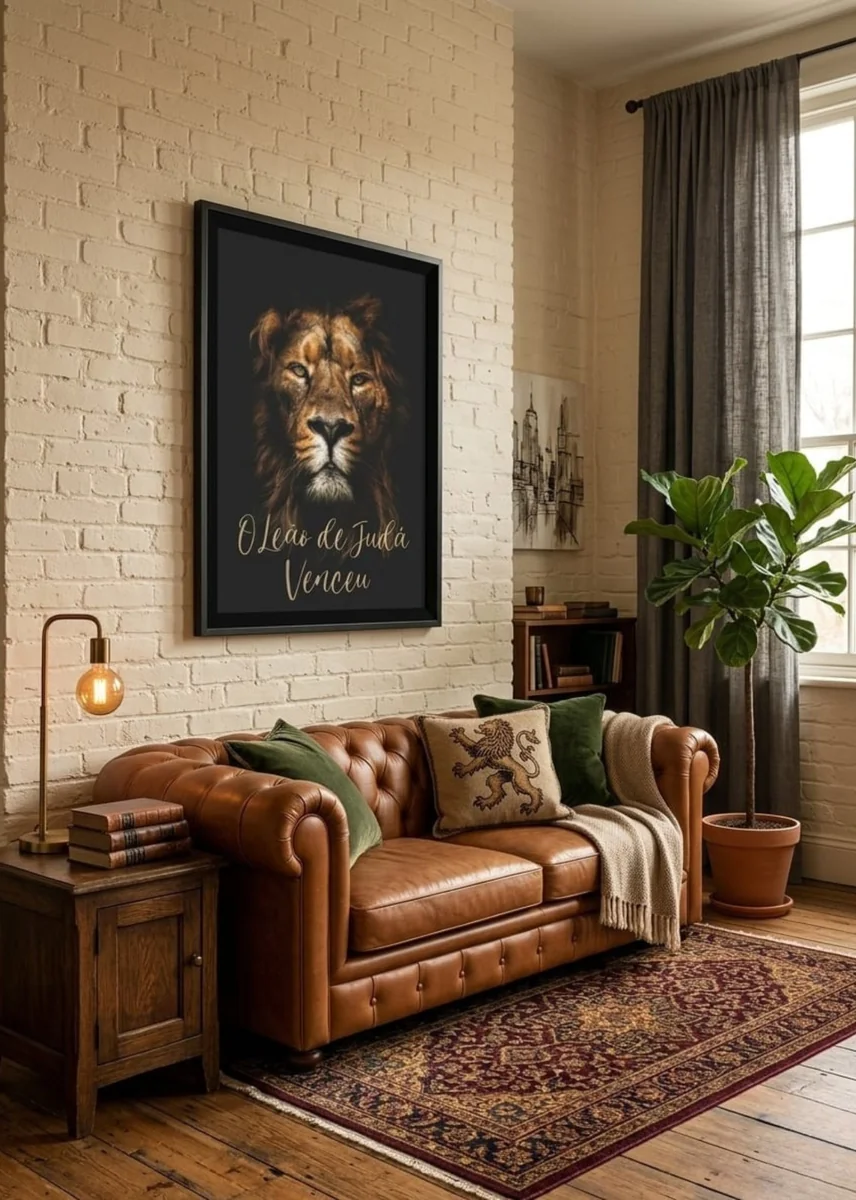 Quadro de Leão para enfeitar a sala